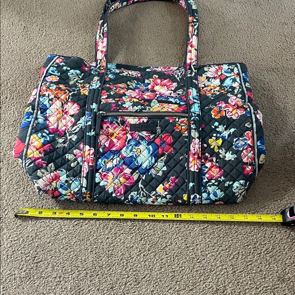 Vera Bradley Gray Floral Tote - Picture 2 of 5